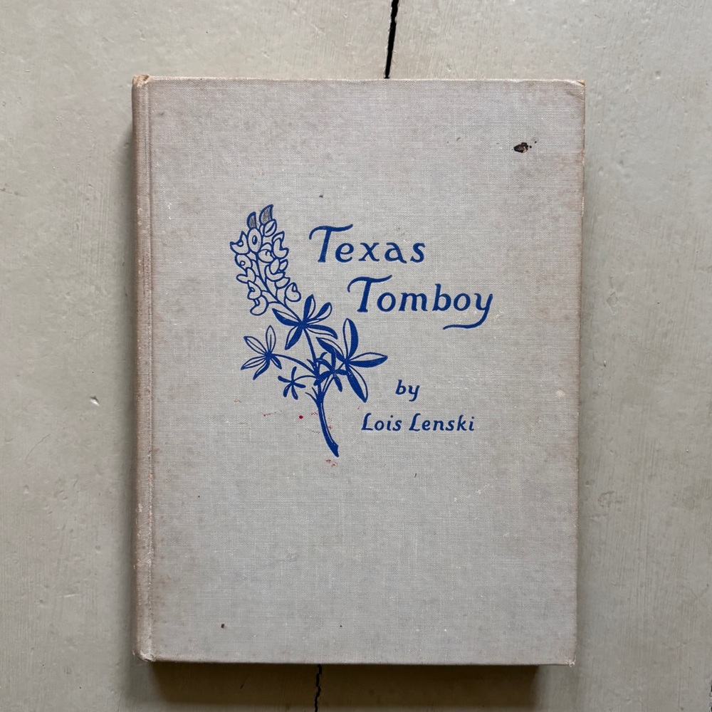 Signed Texas Tomboy First Edition Lois Lenski Inscribed Childrens Classic TX